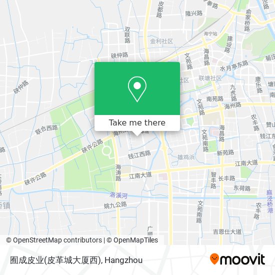 囿成皮业(皮革城大厦西) map