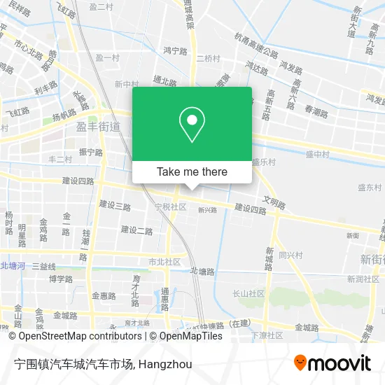 宁围镇汽车城汽车市场 map