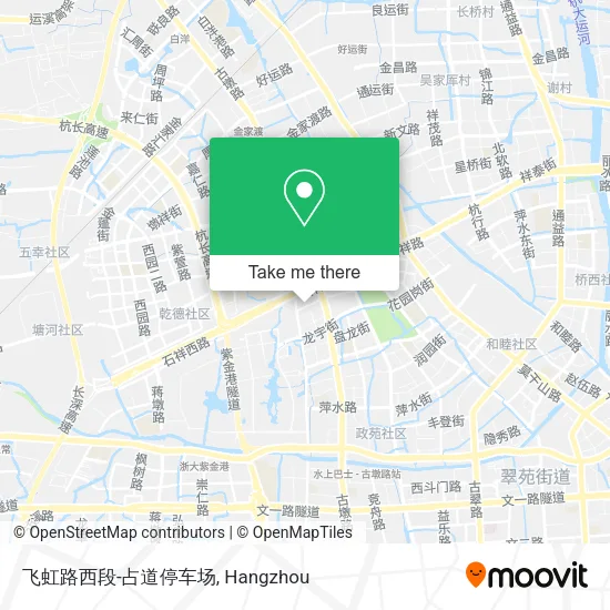 飞虹路西段-占道停车场 map