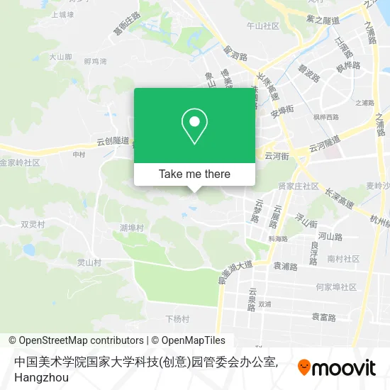 中国美术学院国家大学科技(创意)园管委会办公室 map