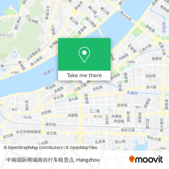 中南国际商城南自行车租赁点 map