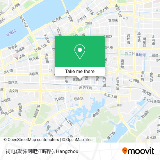 街电(聚缘网吧江晖路) map