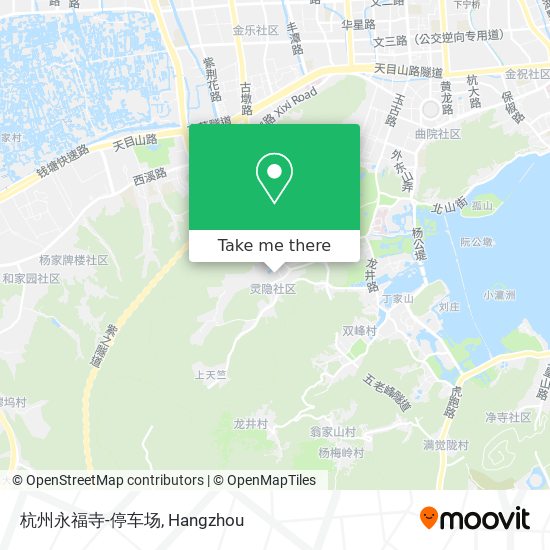 杭州永福寺-停车场 map