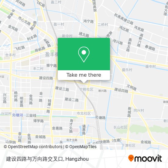 建设四路与万向路交叉口 map