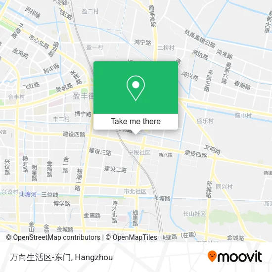 万向生活区-东门 map