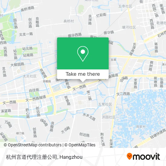 杭州言道代理注册公司 map