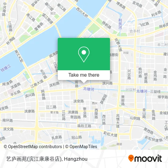 艺庐画苑(滨江康康谷店) map