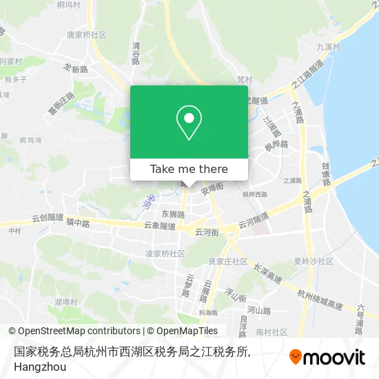 国家税务总局杭州市西湖区税务局之江税务所 map
