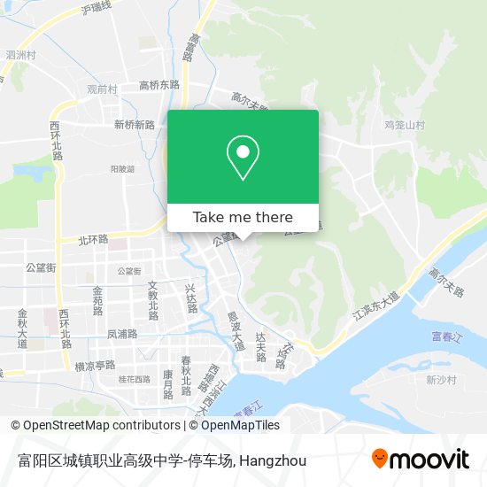 富阳区城镇职业高级中学-停车场 map