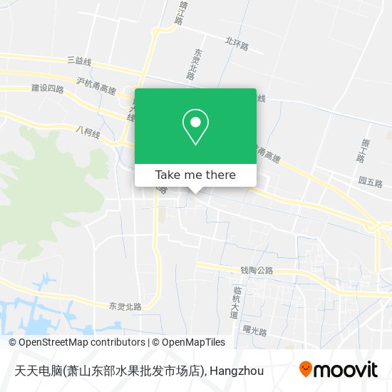 天天电脑(萧山东部水果批发市场店) map