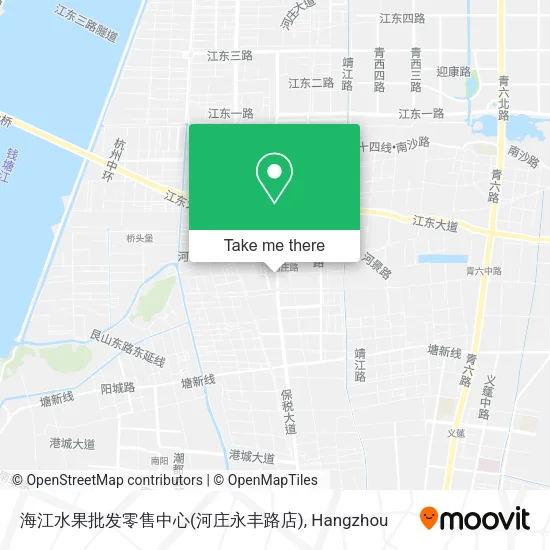 海江水果批发零售中心(河庄永丰路店) map