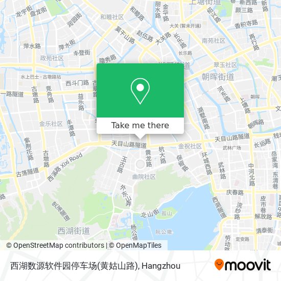 西湖数源软件园停车场(黄姑山路) map