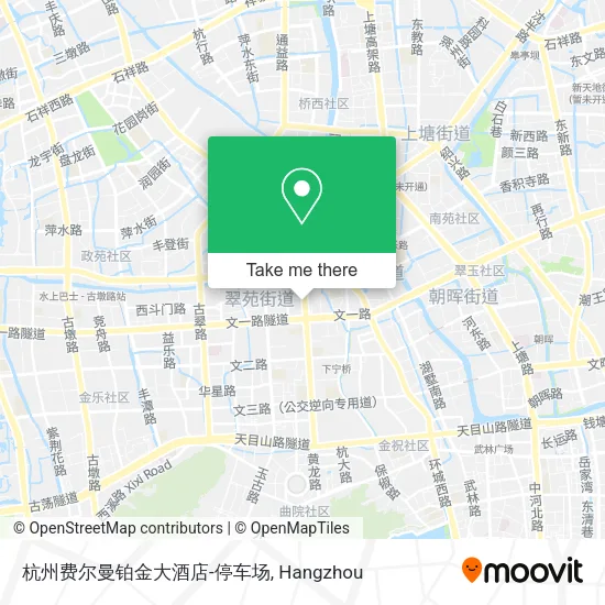 杭州费尔曼铂金大酒店-停车场 map