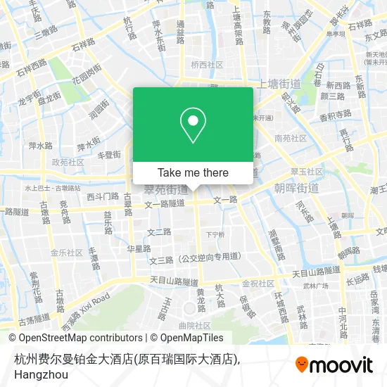 杭州费尔曼铂金大酒店(原百瑞国际大酒店) map