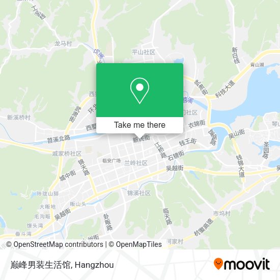 巅峰男装生活馆 map