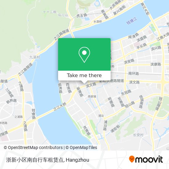 浙新小区南自行车租赁点 map