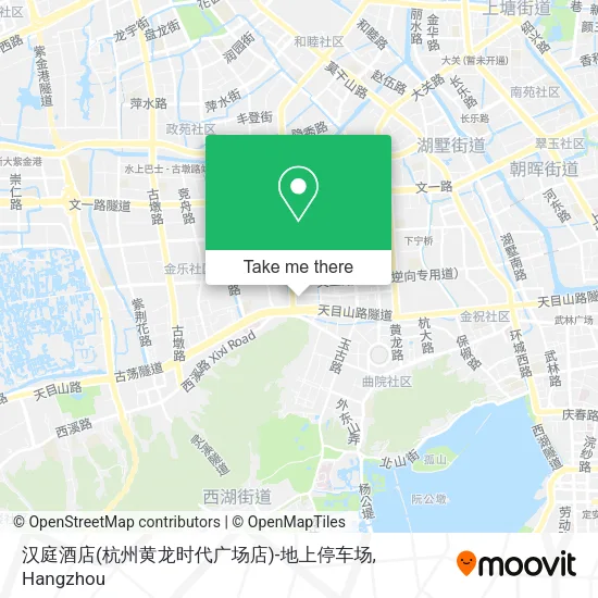 汉庭酒店(杭州黄龙时代广场店)-地上停车场 map