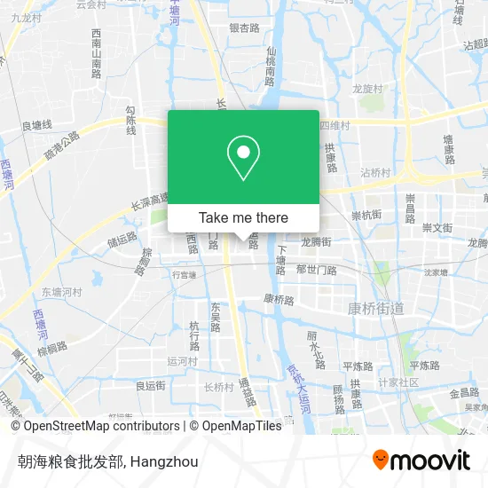 朝海粮食批发部 map