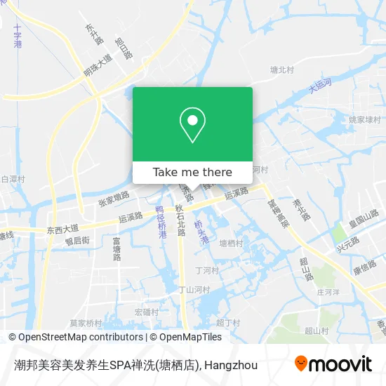 潮邦美容美发养生SPA禅洗(塘栖店) map