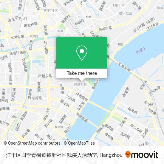 江干区四季青街道钱塘社区残疾人活动室 map