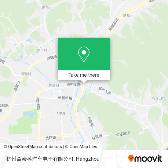 杭州益泰科汽车电子有限公司 map