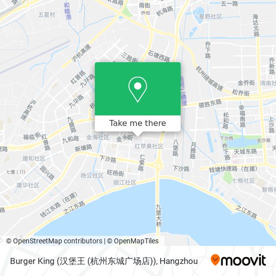 Burger King (汉堡王 (杭州东城广场店)) map