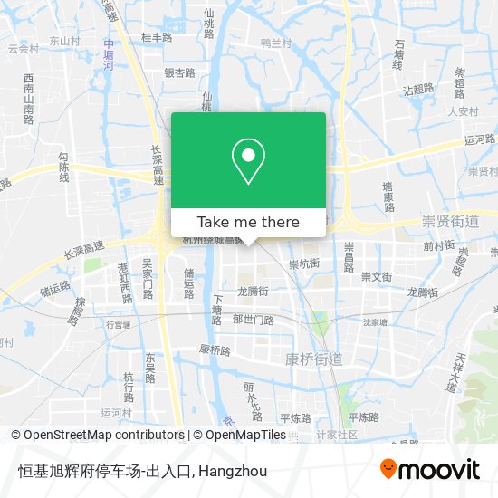 恒基旭辉府停车场-出入口 map