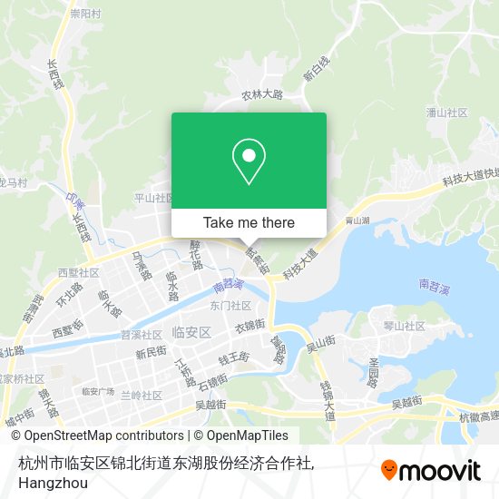 杭州市临安区锦北街道东湖股份经济合作社 map