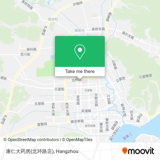 康仁大药房(北环路店) map