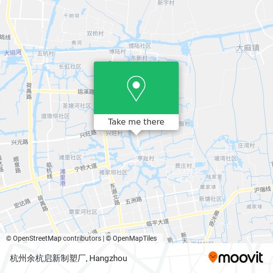 杭州余杭启新制塑厂 map