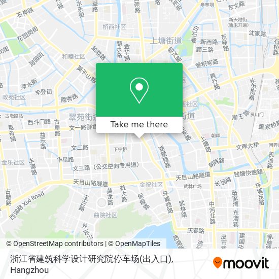 浙江省建筑科学设计研究院停车场(出入口) map