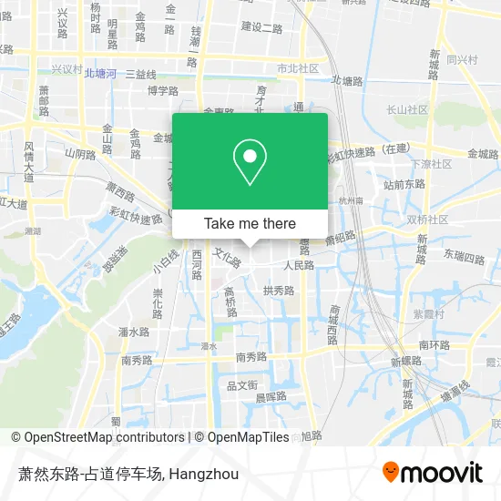 萧然东路-占道停车场 map