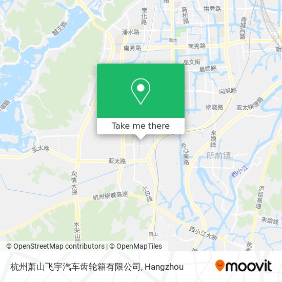 杭州萧山飞宇汽车齿轮箱有限公司 map