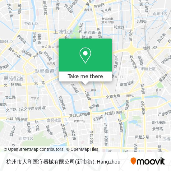 杭州市人和医疗器械有限公司(新市街) map