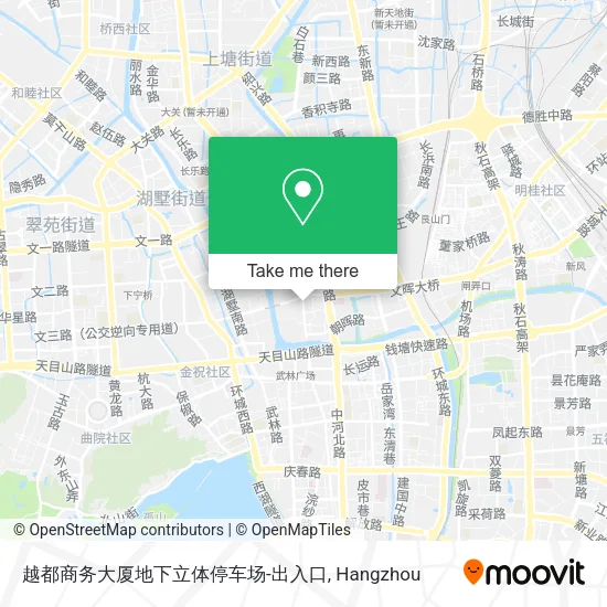 越都商务大厦地下立体停车场-出入口 map