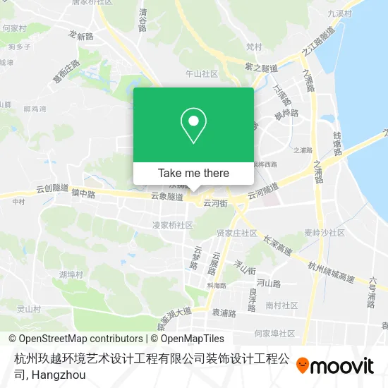 杭州玖越环境艺术设计工程有限公司装饰设计工程公司 map