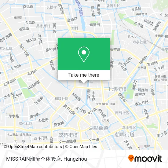 MISSRAIN潮流伞体验店 map