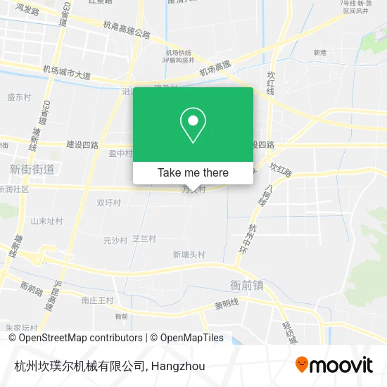 杭州坎璞尔机械有限公司 map