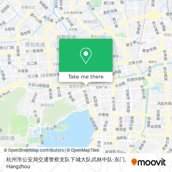 杭州市公安局交通警察支队下城大队武林中队-东门 map
