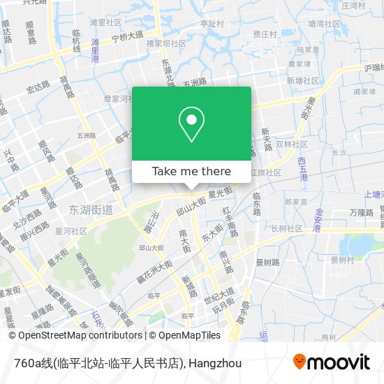 760a线(临平北站-临平人民书店) map
