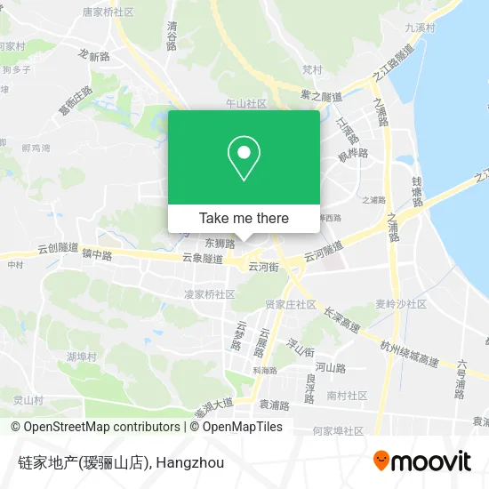 链家地产(瑷骊山店) map