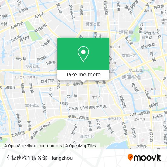 车极速汽车服务部 map
