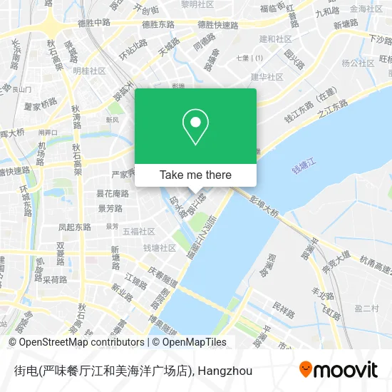街电(严味餐厅江和美海洋广场店) map