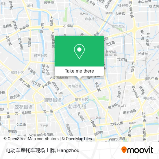 电动车摩托车现场上牌 map