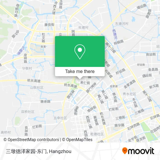 三墩德泽家园-东门 map