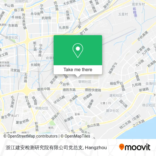 浙江建安检测研究院有限公司党总支 map