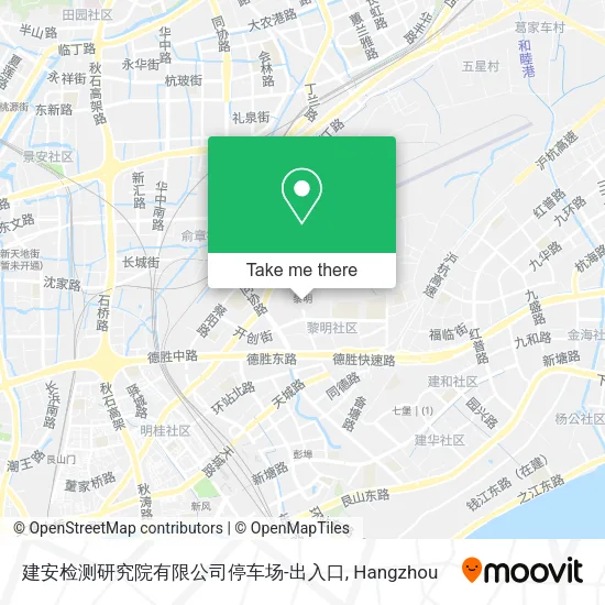 建安检测研究院有限公司停车场-出入口 map