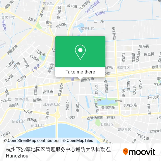 杭州下沙军地园区管理服务中心巡防大队执勤点 map