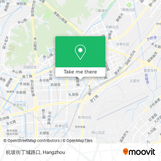 杭玻街丁城路口 map