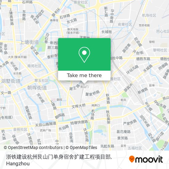 浙铁建设杭州艮山门单身宿舍扩建工程项目部 map